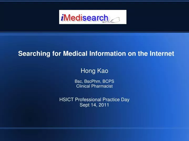 hong kao bsc bscphm bcps clinical pharmacist hsict professional practice day sept 14 2011