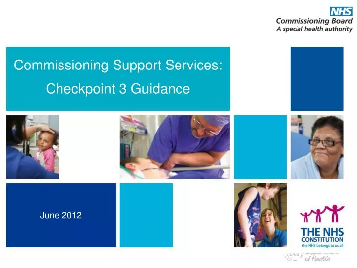 commissioning support services checkpoint 3 guidance