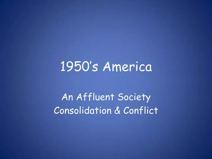 1950 s america