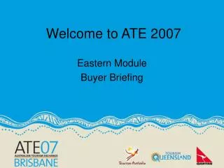 Welcome to ATE 2007