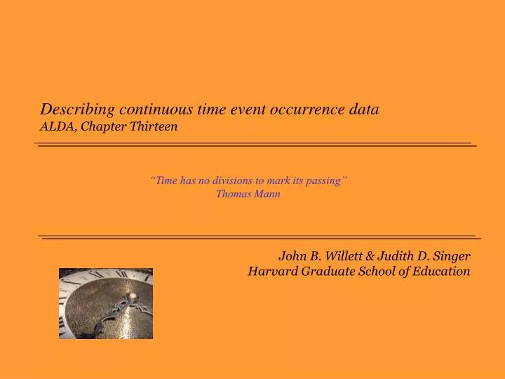 describing continuous time event occurrence data alda chapter thirteen