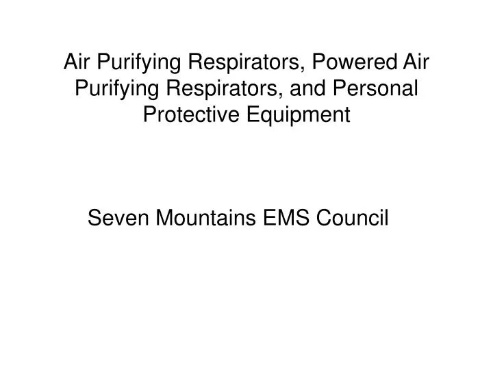air purifying respirators powered air purifying respirators and personal protective equipment