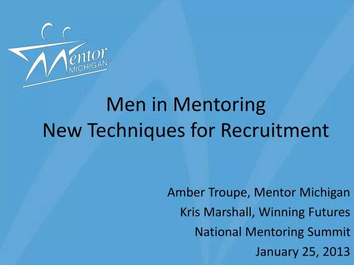 men in mentoring new techniques for recruitment