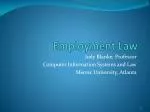 Employment Law - slide 1