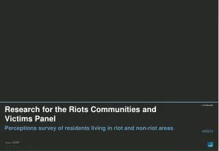 Research for the Riots Communities and Victims Panel