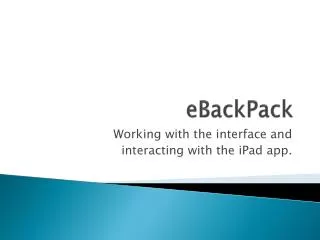 eBackPack