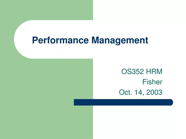 performance management