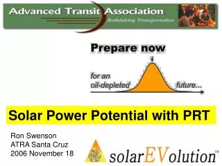 Solar Power Potential with PRT