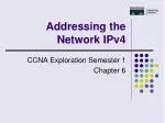 Addressing the Network IPv4 - slide 1