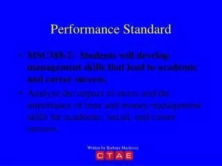 Performance Standard