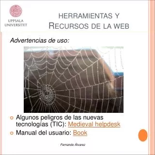 herramientas y recursos de la web
