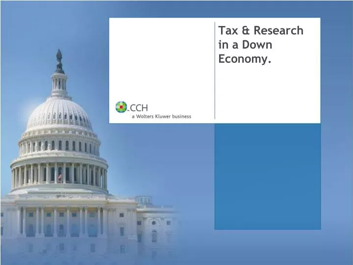 tax research in a down economy