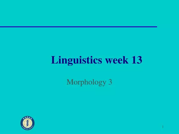 linguistics week 13