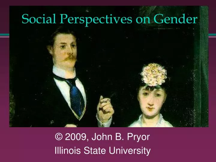 social perspectives on gender