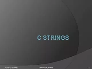 C Strings