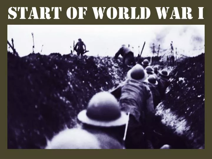 start of world war i