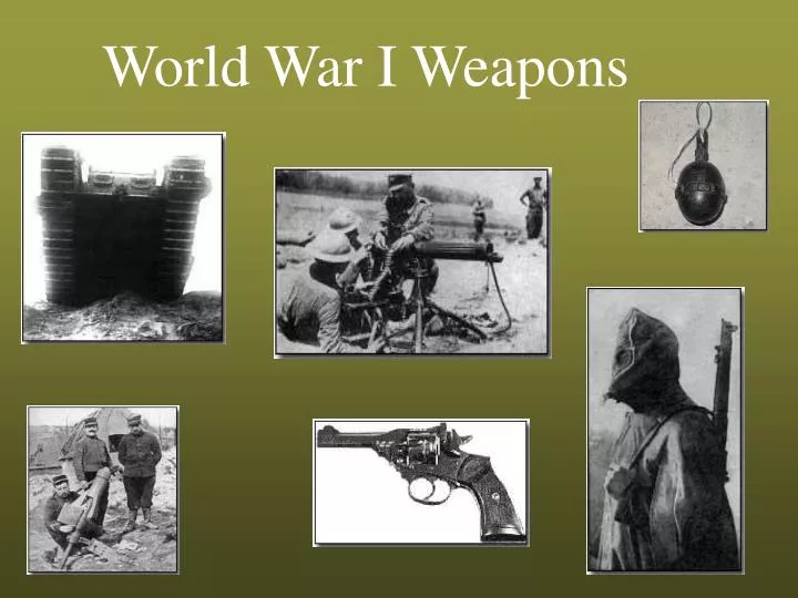 world war i weapons