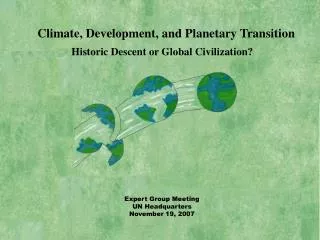 Climate, Development, and Planetary Transition