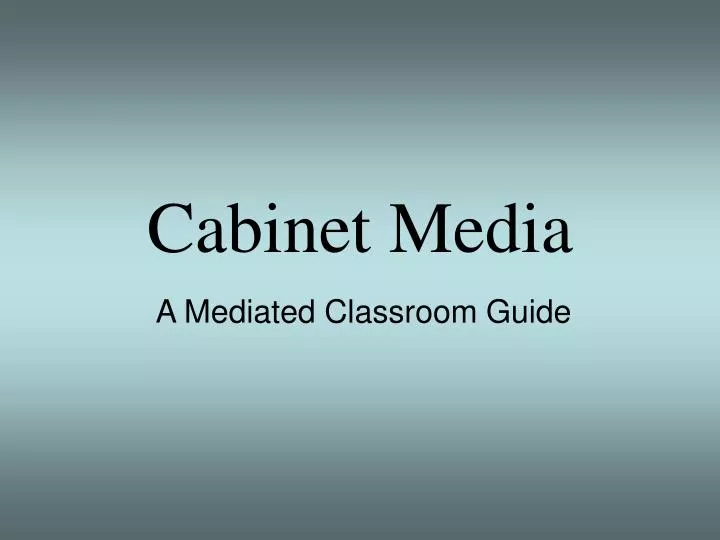 cabinet media