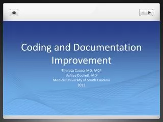 Coding and Documentation Improvement