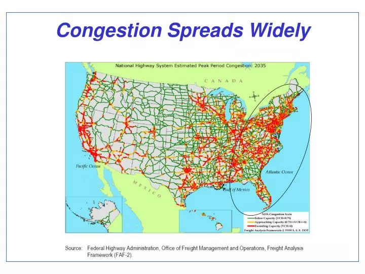 congestion spreads widely