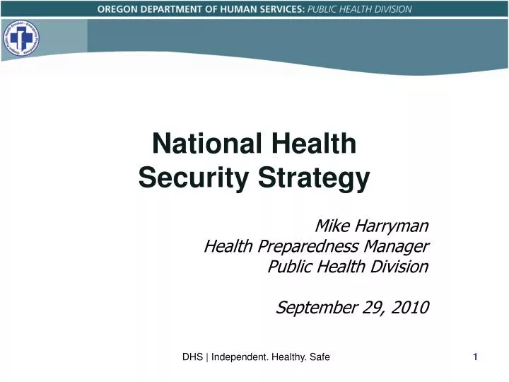 national health security strategy