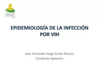 epidemiolog a de la infecci n por vih