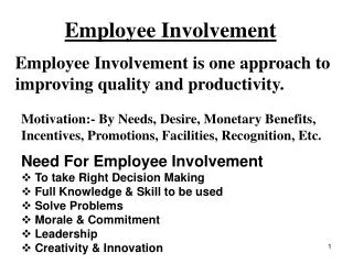 Employee Involvement