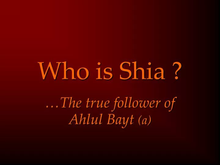 who is shia