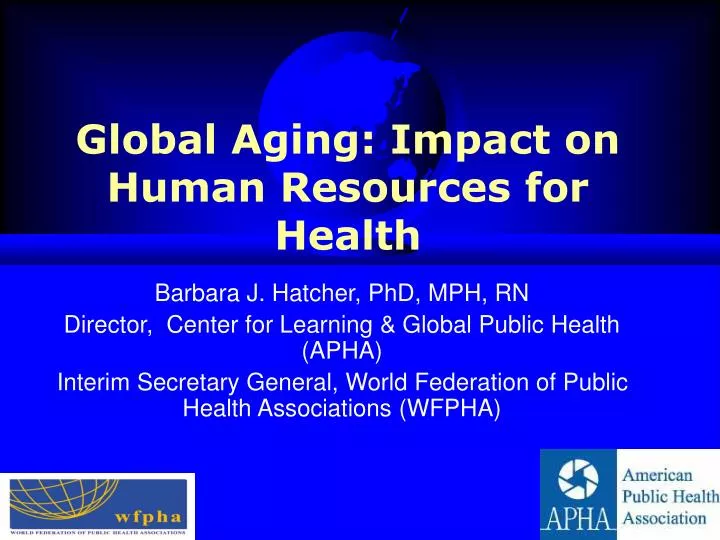 global aging impact on human resources for health