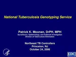 National Tuberculosis Genotyping Service