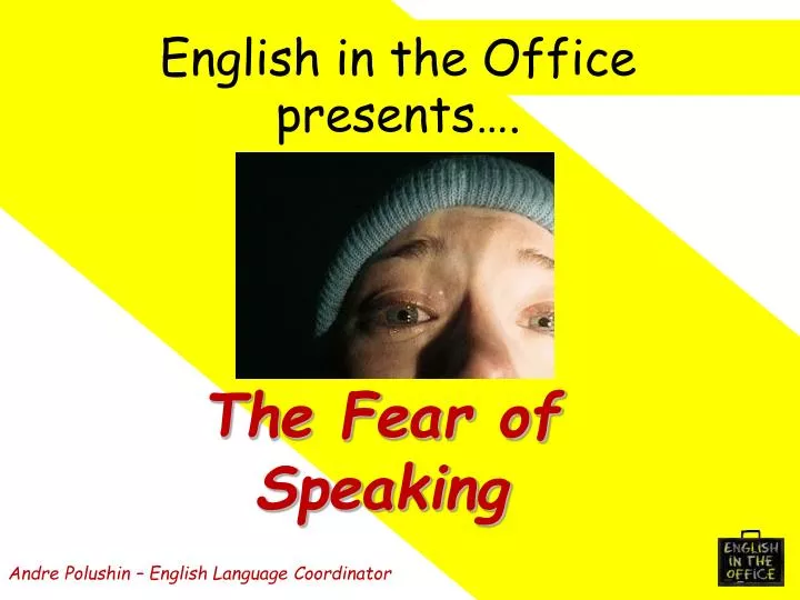 english in the office presents