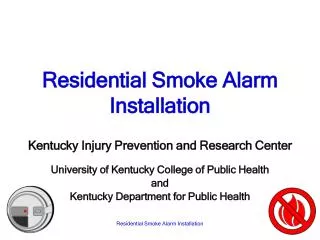 Residential Smoke Alarm Installation