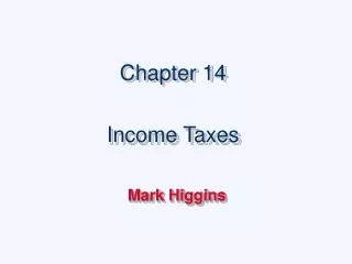 Chapter 14 Income Taxes