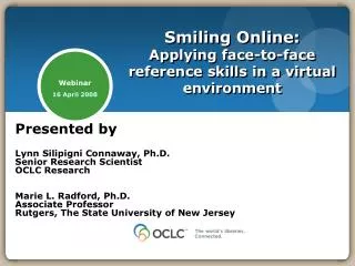 Smiling Online: Applying face-to-face reference skills in a virtual environment