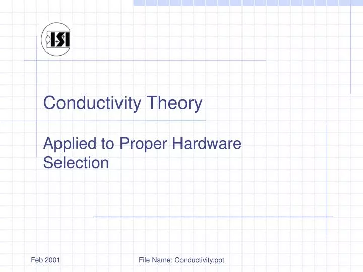 conductivity theory