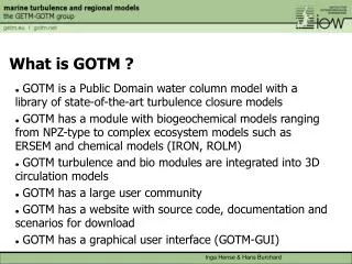 What is GOTM ?
