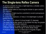 The Single-lens Reflex Camera