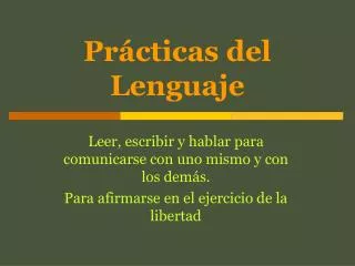 pr cticas del lenguaje