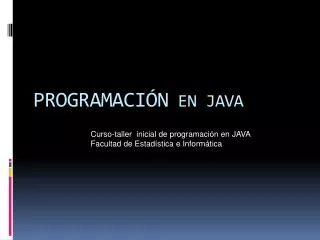 programaci n en java