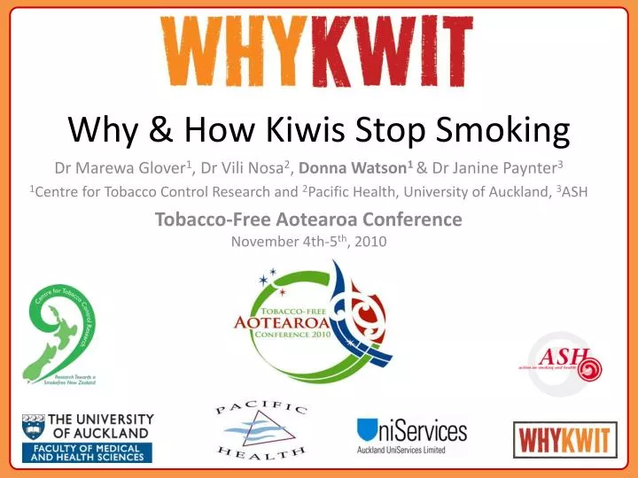 why how kiwis stop smoking