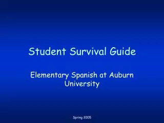 Student Survival Guide