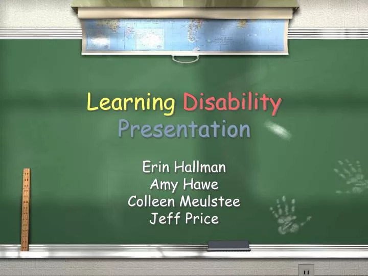 learning disability presentation