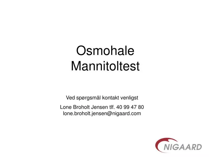 osmohale mannitoltest