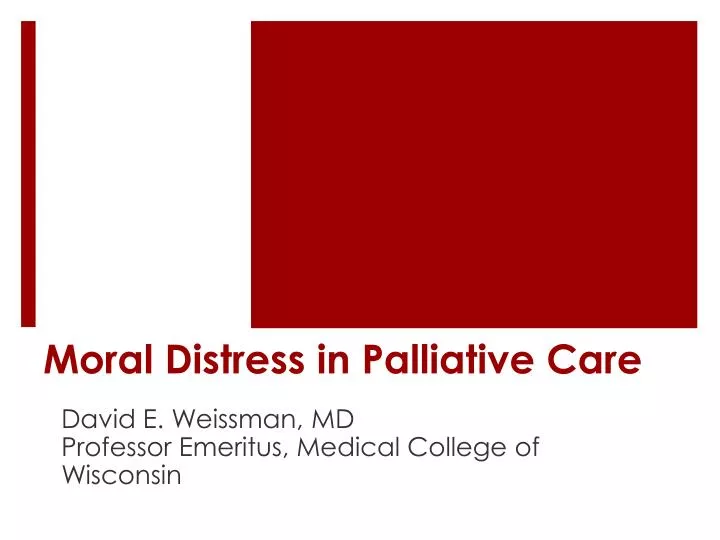 moral distress in palliative care