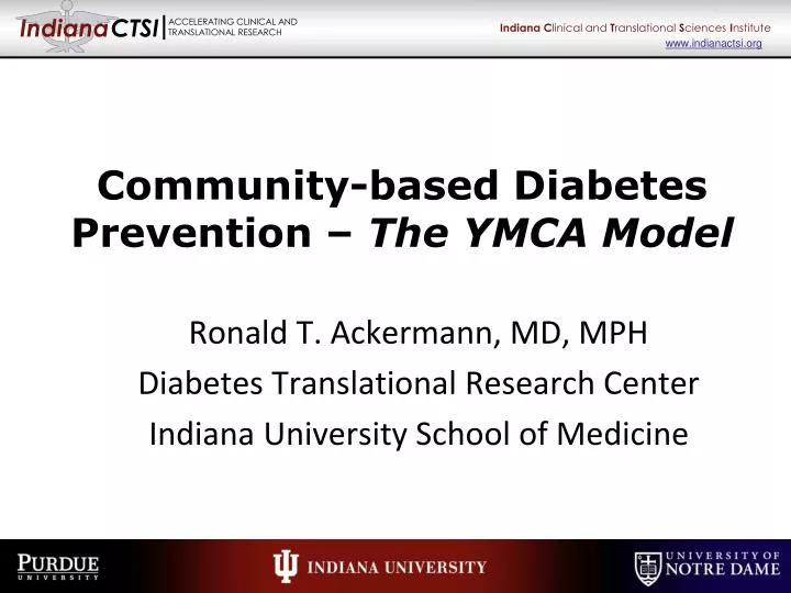 community based diabetes prevention the ymca model