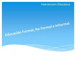 intervenci n educativa