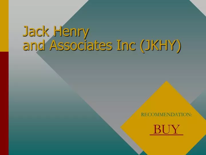 jack henry and associates inc jkhy