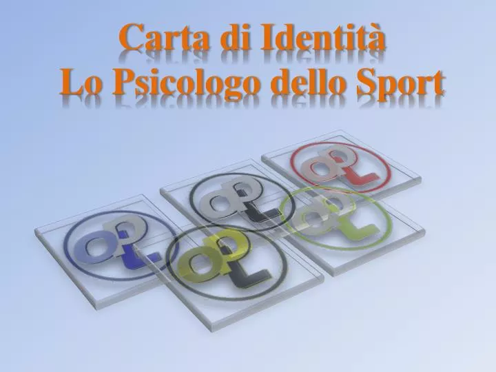 carta di identit lo psicologo dello sport