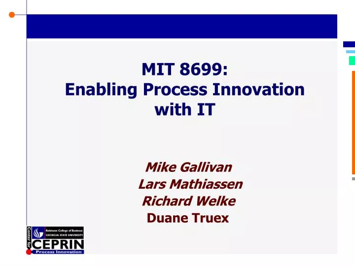 mit 8699 enabling process innovation with it